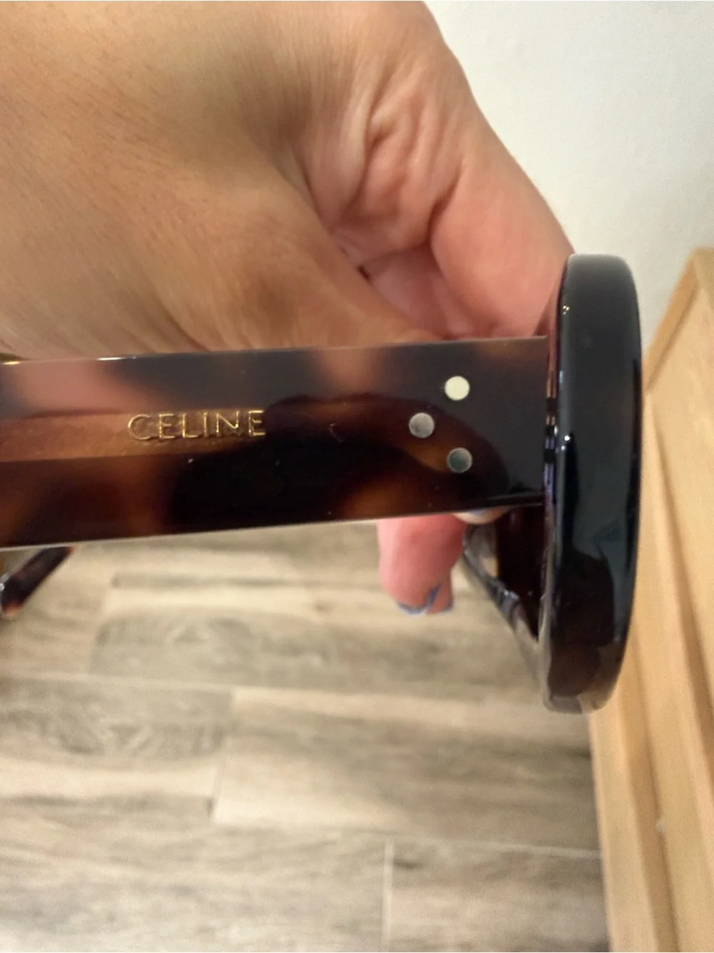 Celine Tortoise Oval Sunglasses